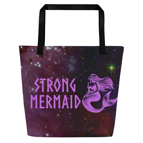 Strong Mermaid (Astra) Large Tote Bag