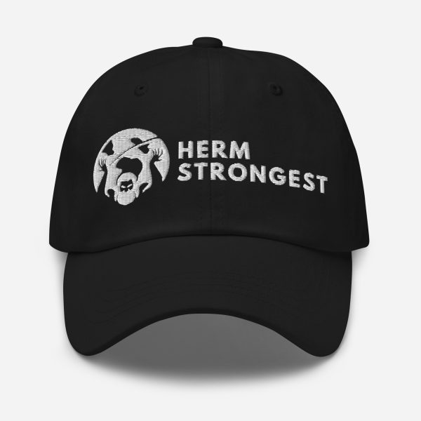 Herm Strongest Embroidered Logo Dad hat