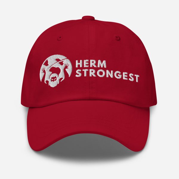 Herm Strongest Embroidered Logo Dad hat - Image 5