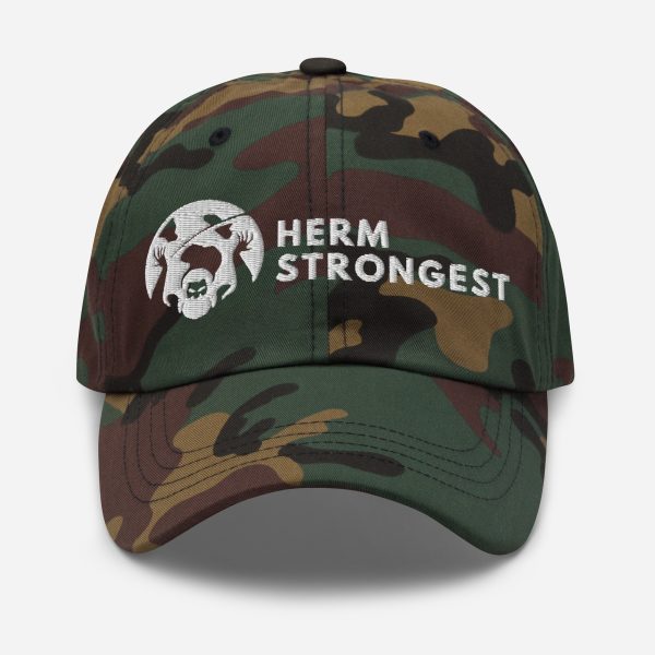 Herm Strongest Embroidered Logo Dad hat - Image 9