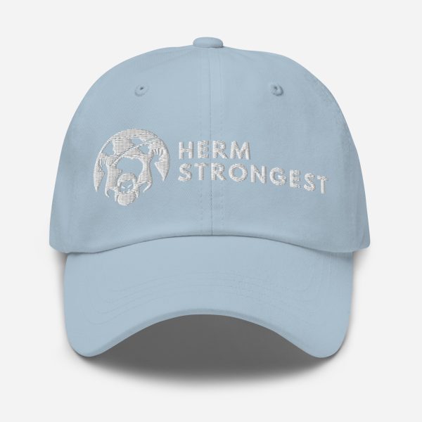 Herm Strongest Embroidered Logo Dad hat - Image 17