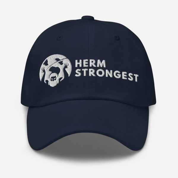 Herm Strongest Embroidered Logo Dad hat - Image 3