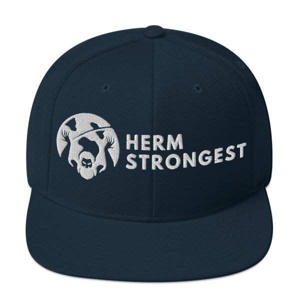 Herm Strongest Embroidered Logo Snapback Hat