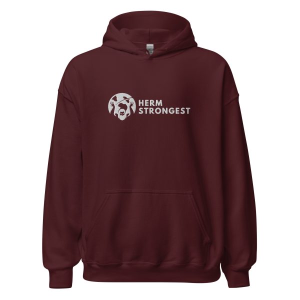 Strongest embroidered Unisex Hoodie - Image 3