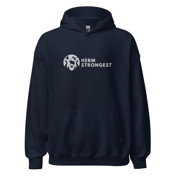 Strongest embroidered Unisex Hoodie - Image 2